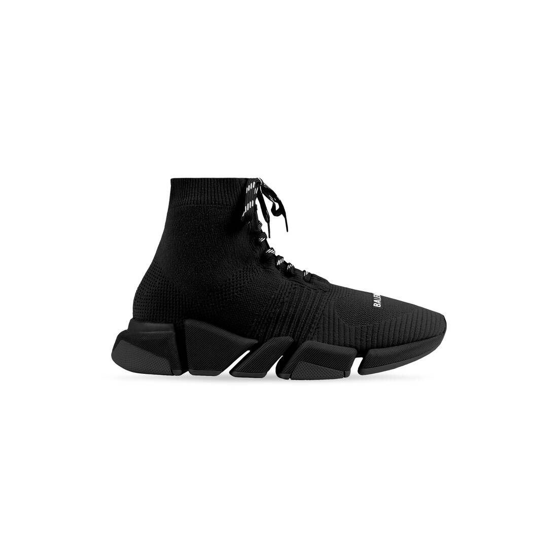 Men’s Speed 2.0 Lace-up Recycled Knit Sneaker in Black - Image 1